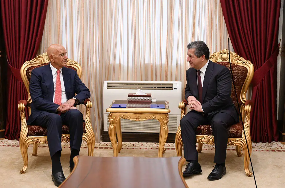 تۆم باراک بۆ مەسرور بارزانی: دەست خۆشیتان لێ دەکەین بۆ هاوکاریکردنی حکومەتی فیدراڵ لە پێناو هەناردەکردنەوەی نەوت