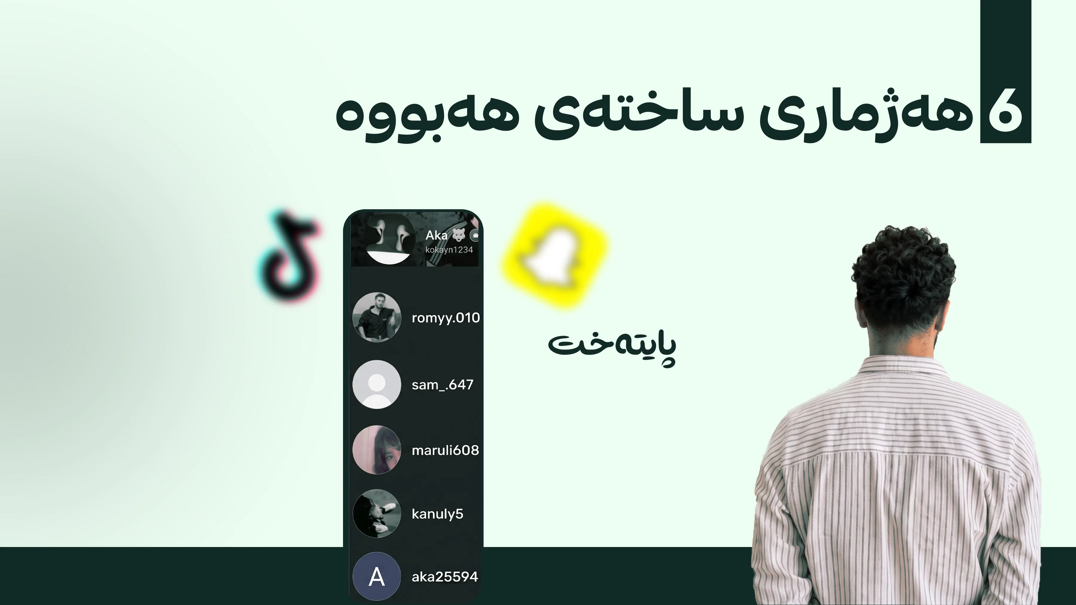 خاوەنی 6 ئەکاونتی ساختەی تیکتۆک و سناپچات دەستگیر کرا