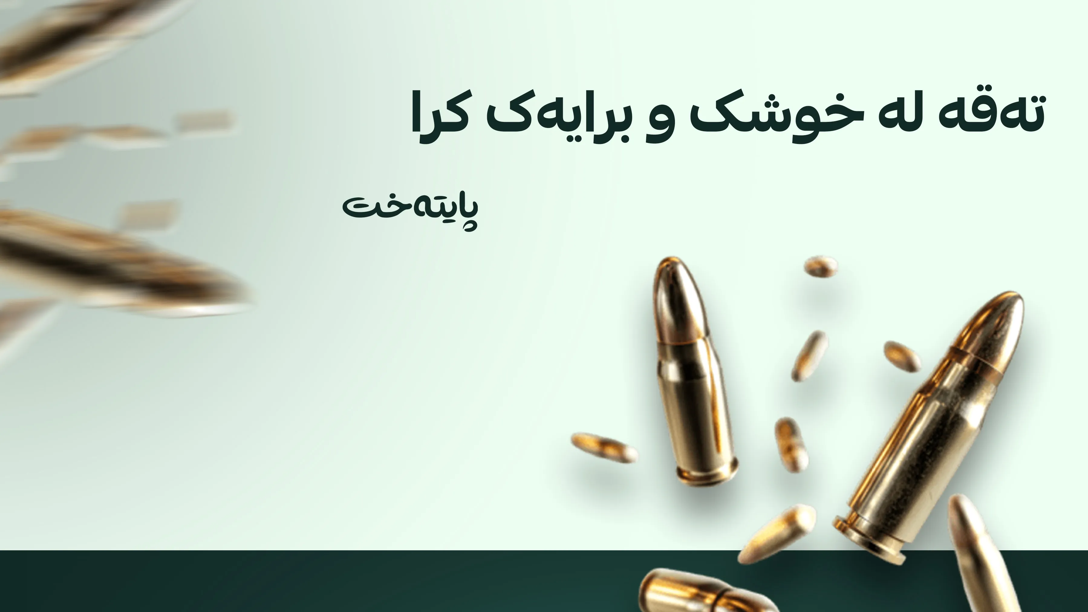 خوشک و برایەک تەقەیان لێکرا و قوربانی لێکەوتەوە