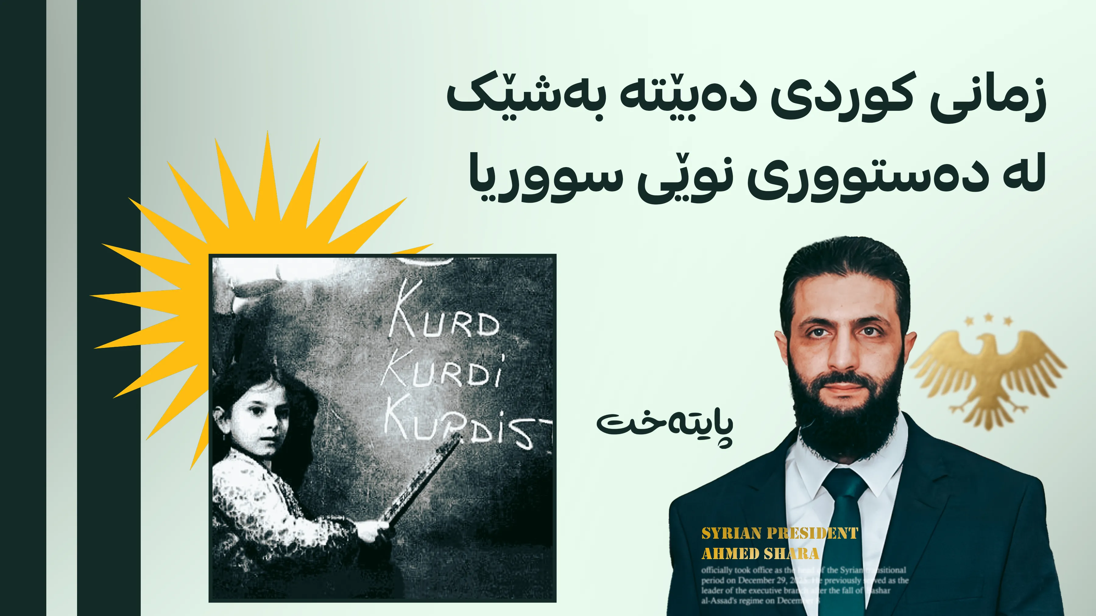 ئەحمەد شەرع: داننان بە مافی کورد ئەرکی حکومەت بووە 