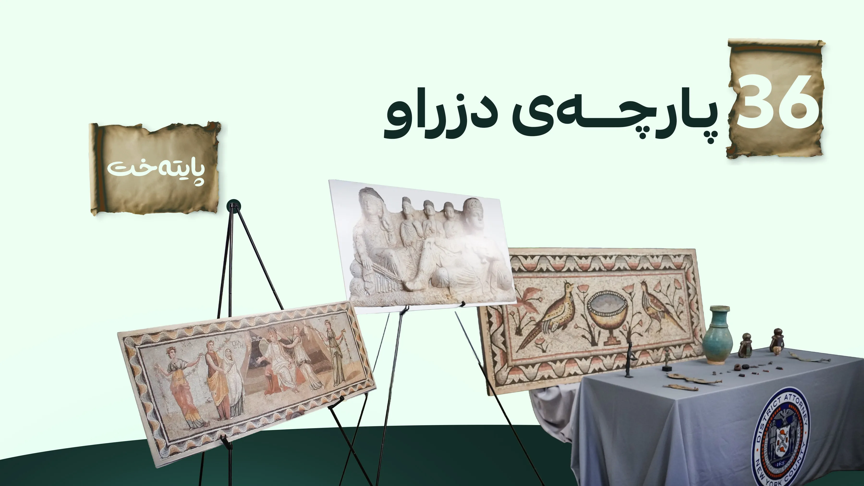 سووریا شوێنەوارە دزراوەکانی بۆ دەگەڕێندڕێتەوە