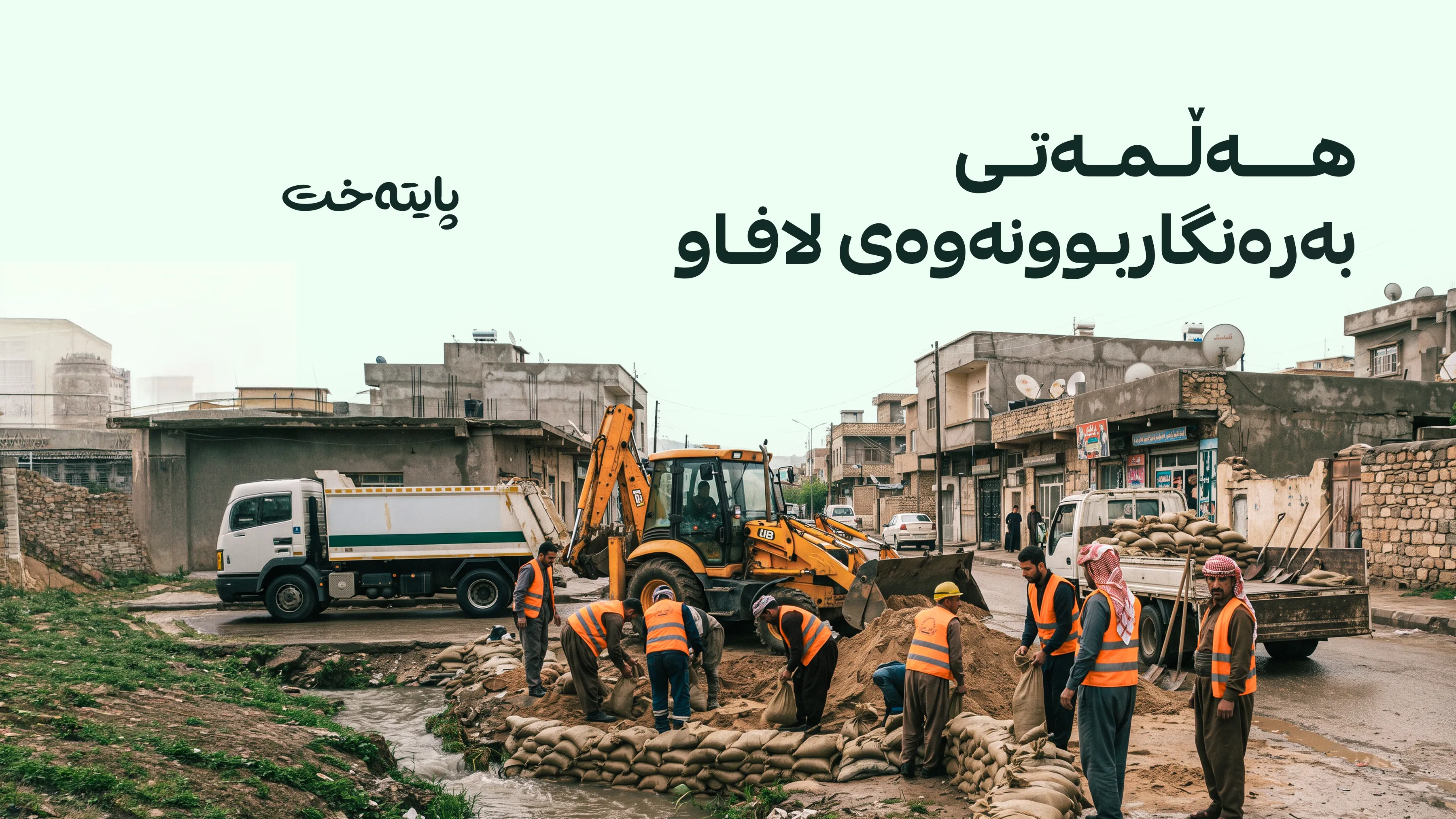 لە هەولێر ئامادەکارییەکان بۆ بەرەنگاربوونەوەی لافاو دەست پێدەکەن