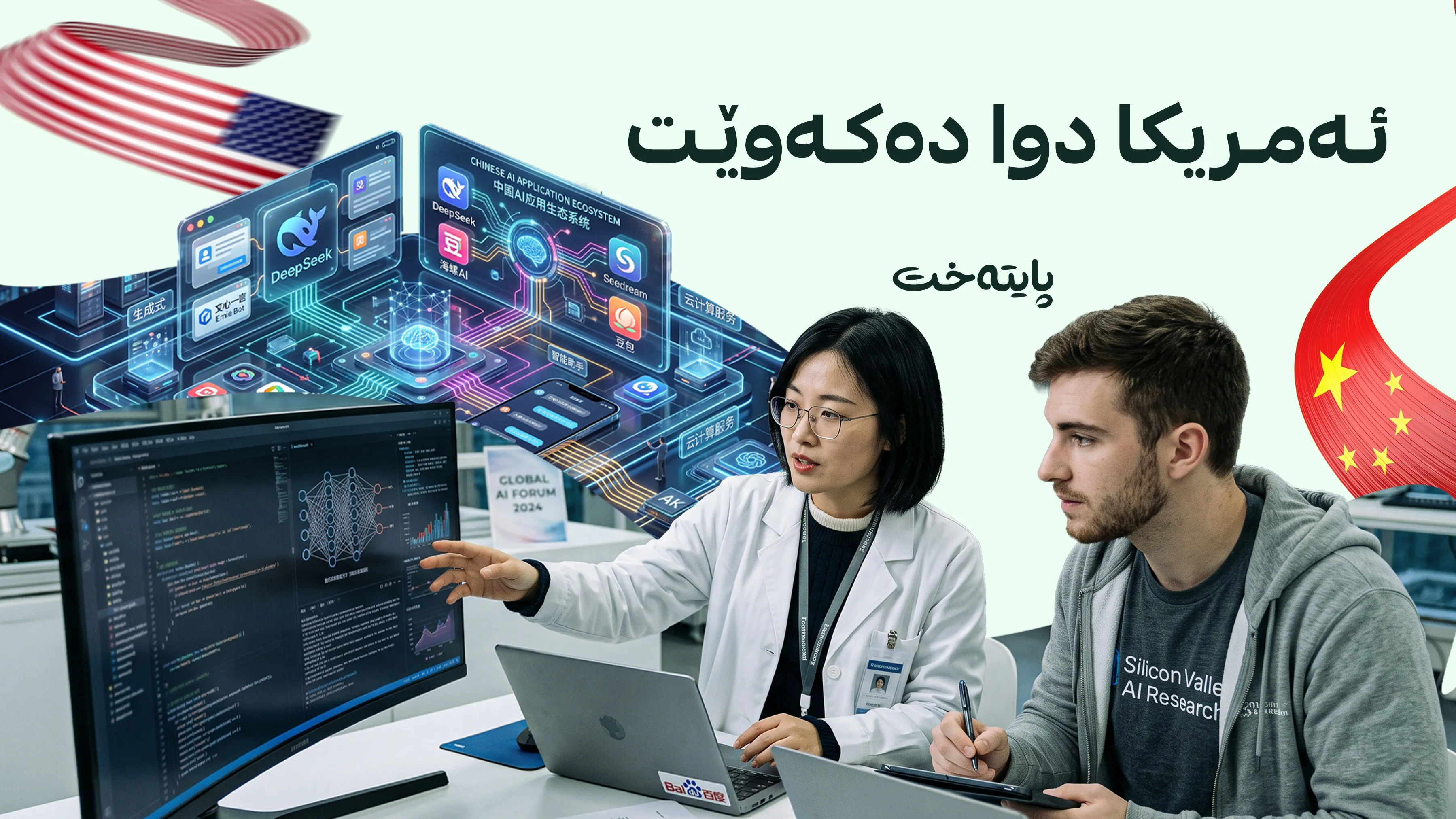 چین هەژموونی ئەمریکا لە ژیریی دەستکرددا تێکدەشکێنێت