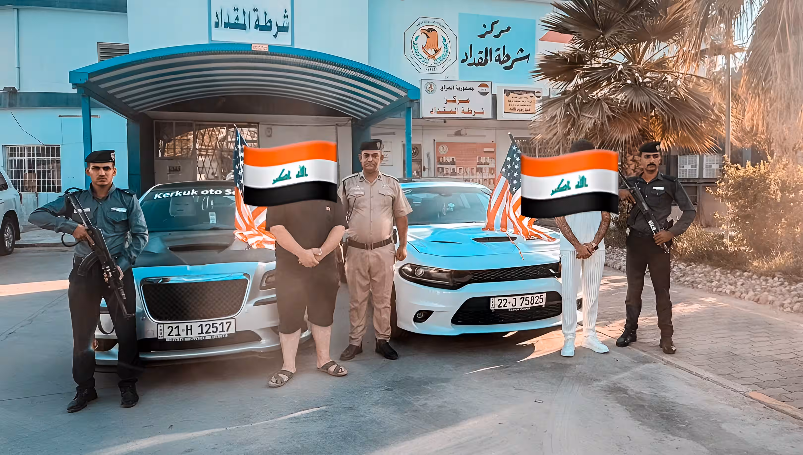 به‌هۆی هەڵکردنی ئاڵای ئەمەریکا دوو گەنجی کورد لە کەرکووک دەستگیرکران