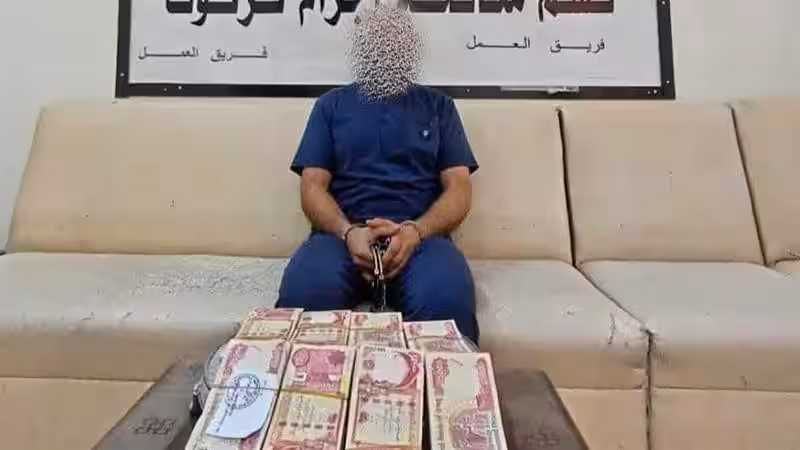 ئه‌و كه‌سه‌ ده‌ستگیركرا 25 ملیۆن دیناری دزی بوو