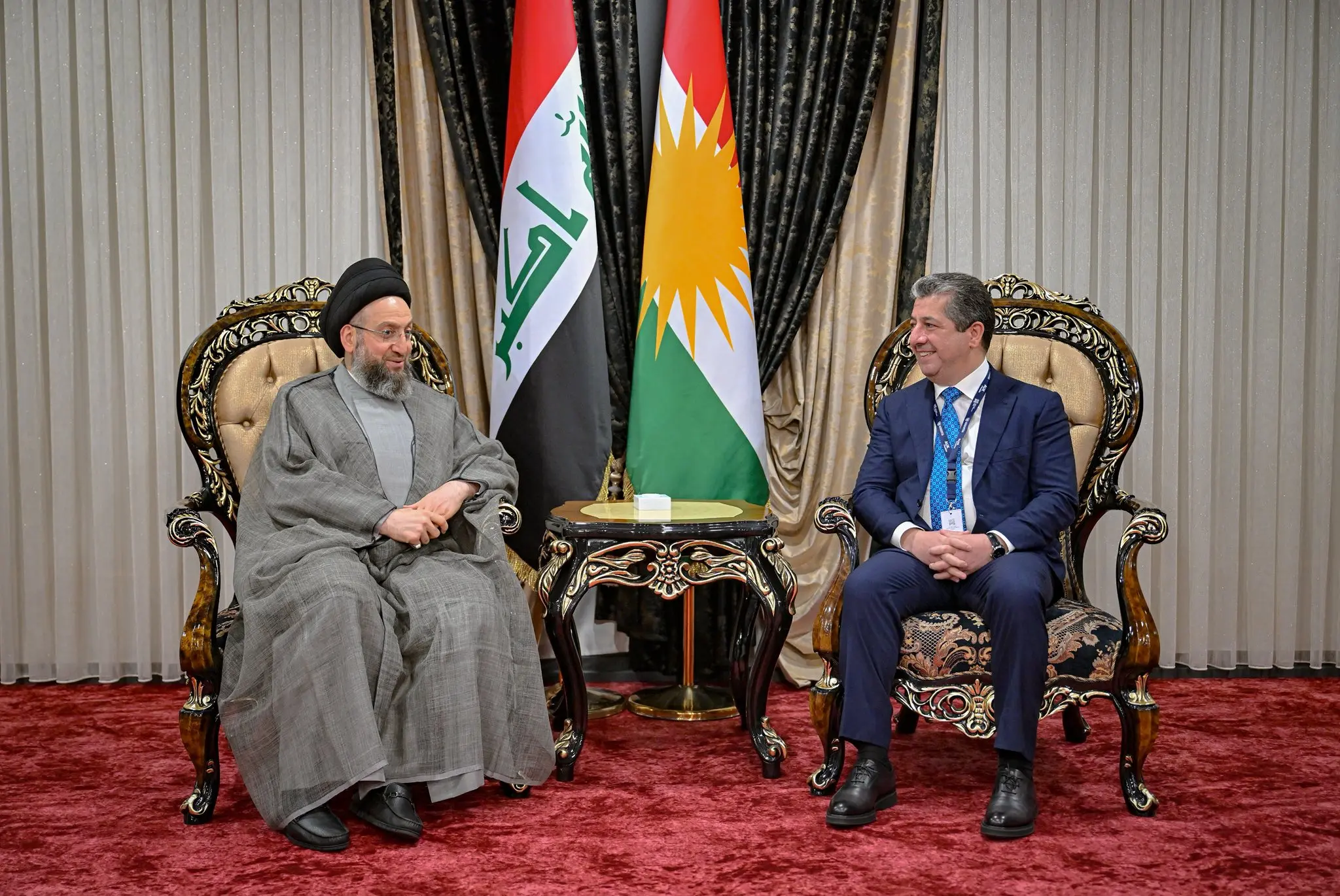 مەسرور بارزانی لەگەڵ عەممار حەکیم کۆبووەوە