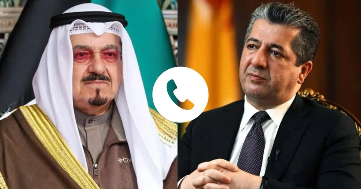 سەرۆکوەزیرانی هەرێمی کوردستان و سەرۆکوەزیرانی کوەیت: هاوئاهەنگی دوولایەنە بۆ هێورکردنەوەی دۆخەکە پێویستە