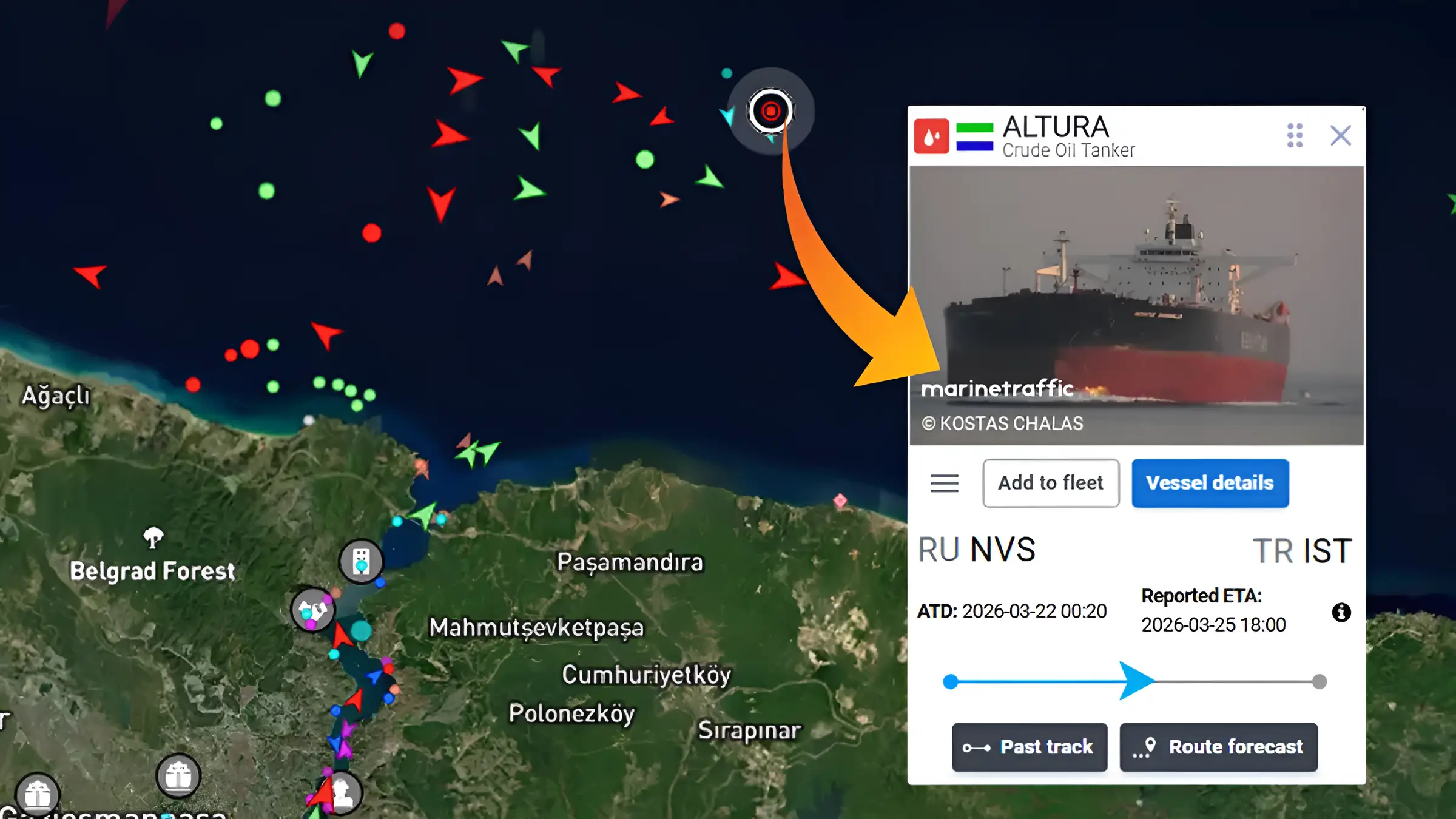 هێرش کرایە سەر کەشتییەکی نەوتهەڵگری تورکیا 