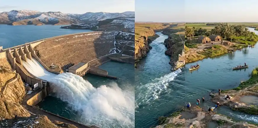 تورکیا بڕیاری بەردانەوەی ئاوی دا و فورات ژیایه‌وه‌
