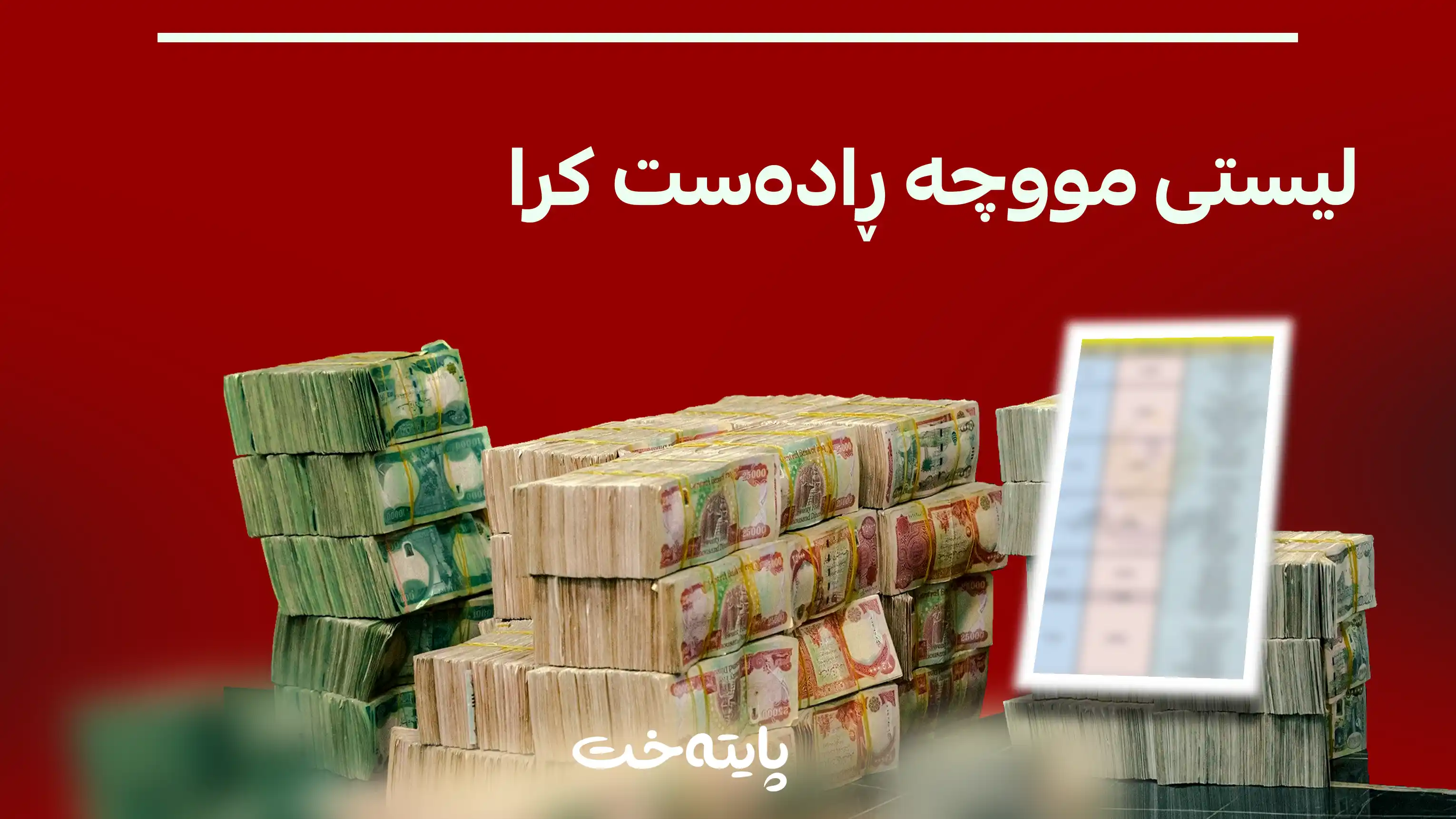 لیستی مووچە ڕادەستی بەغدا کرا