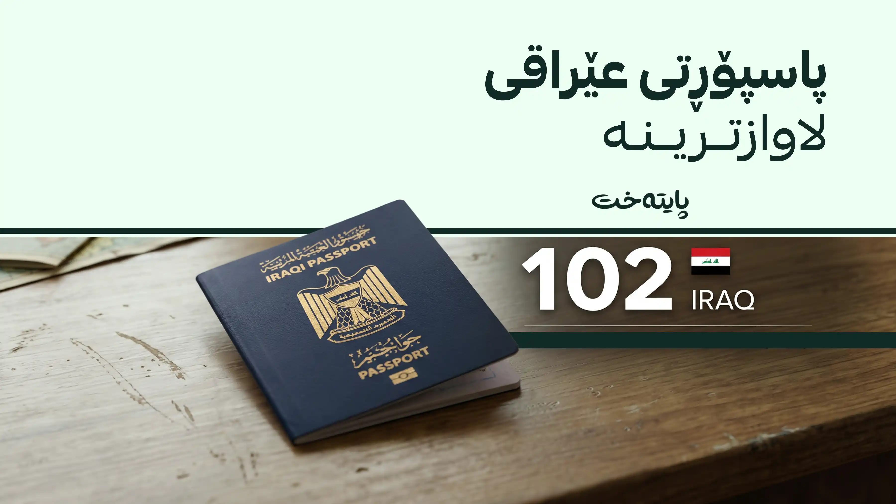 پاسپۆڕتی عێراقی لە ڕیزبەندیی سێیەم خراپترینی جیهاندایە