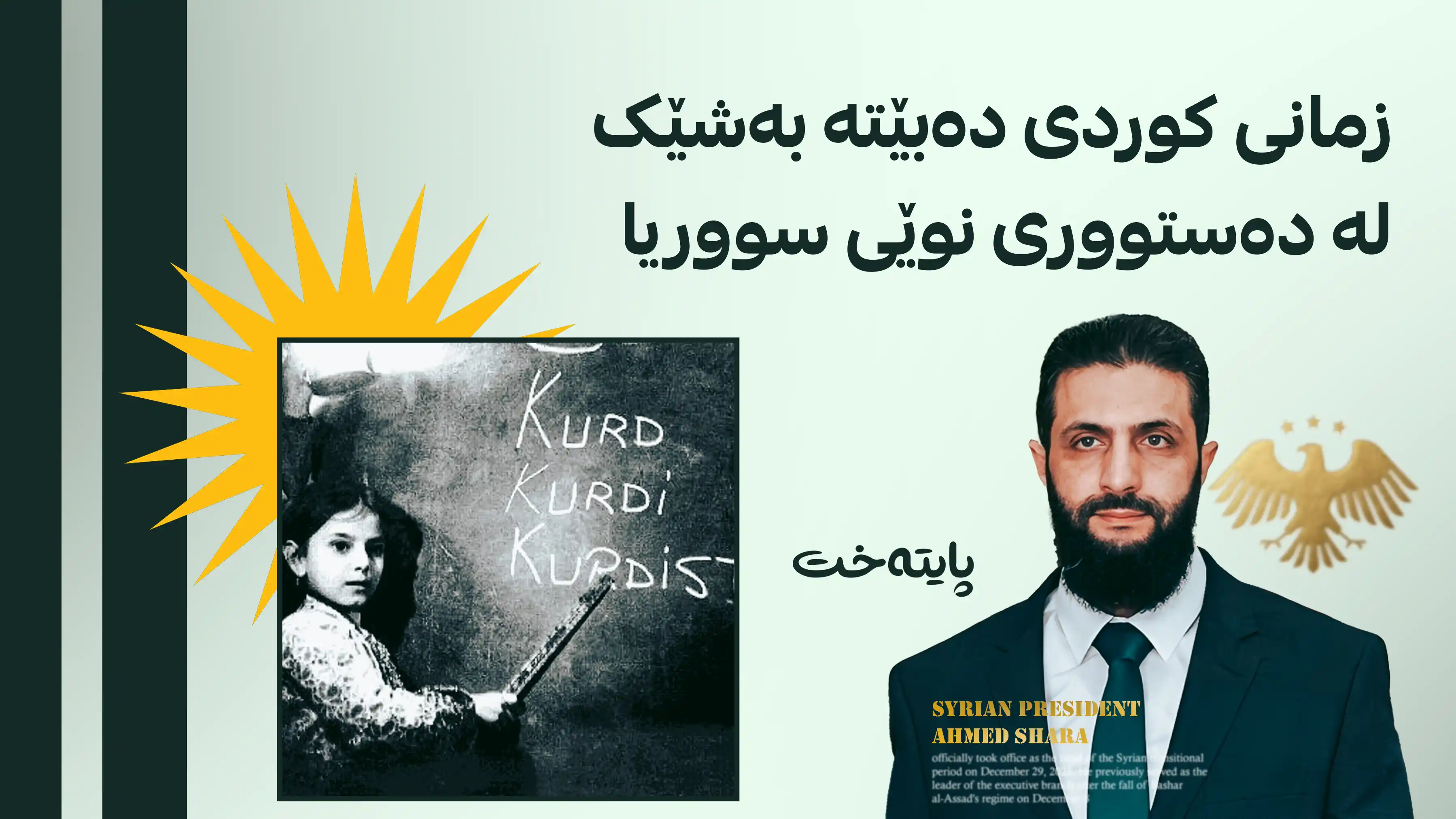 ئەحمەد شەرع: داننان بە مافی کورد ئەرکی حکومەت بووە 