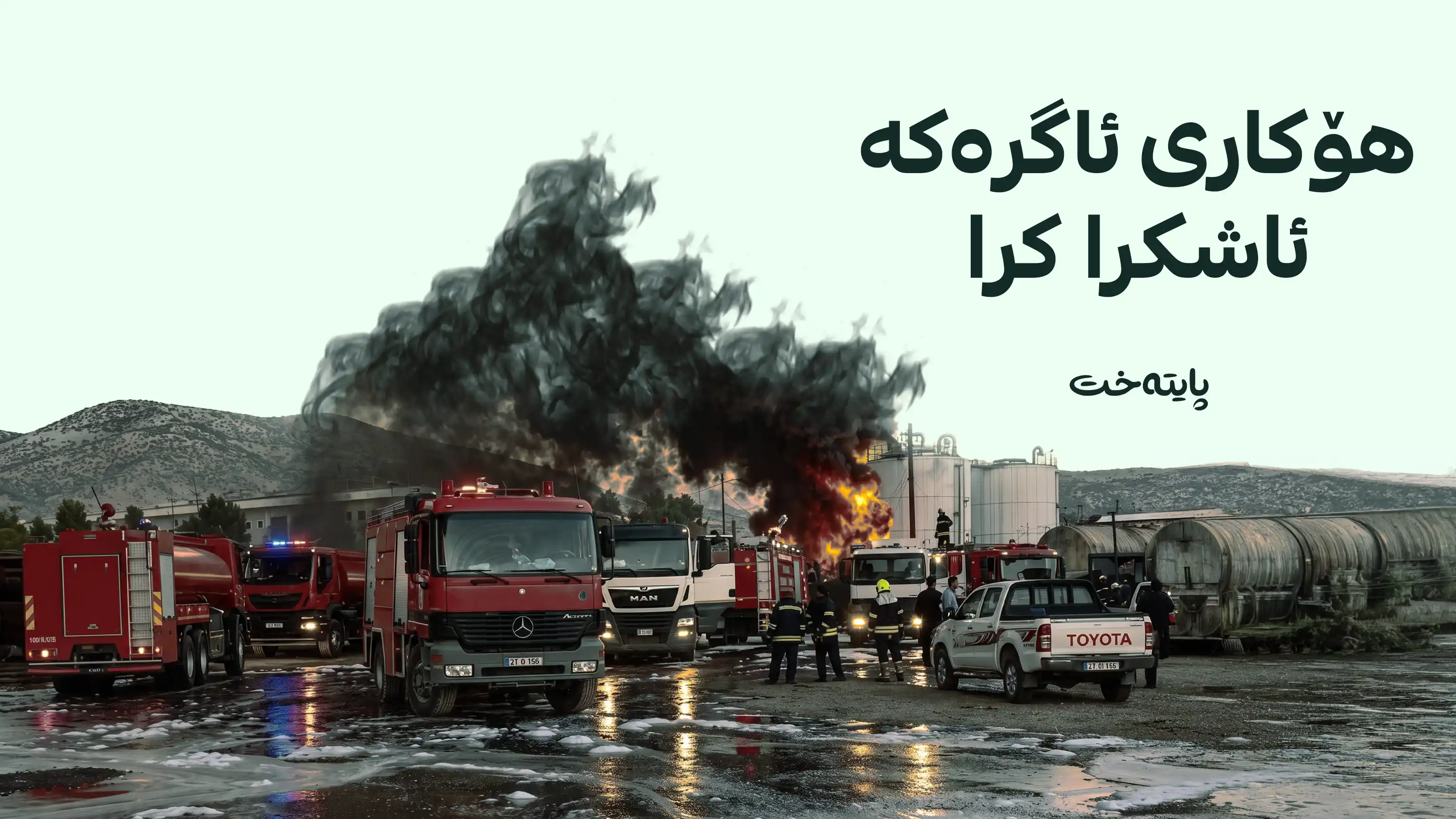 شارەوانی سلێمانی لەبارەی ئاگرەکەی تانجەڕۆ ڕوونکردنەوە دەدات